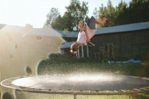 simple tricks on the trampoline