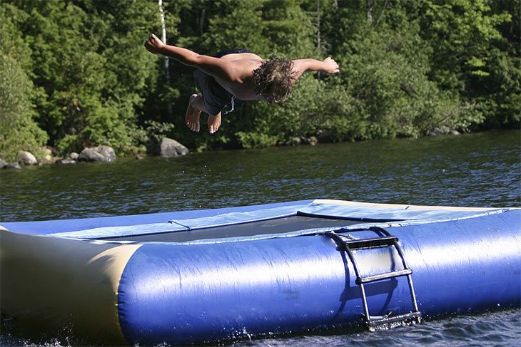 best rated water trampoline